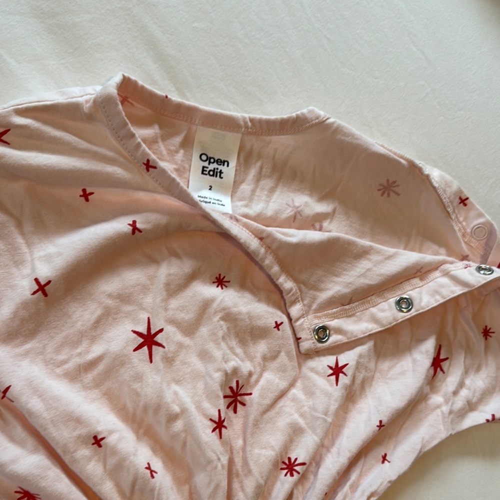 Pink Star Patterned Jumpsuit - Picture 2 of 4